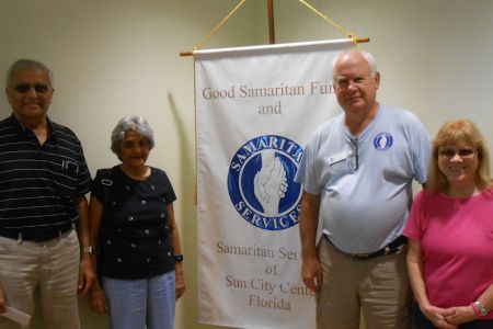 Indo-Americans of SCC, Shripad Tilak and Sadhana Sothe with John Mayoka, President and Patricia Rapach, V.P.